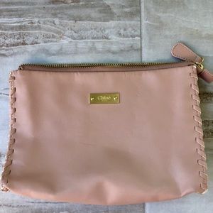 CHLOE Faux leather cosmetic bag